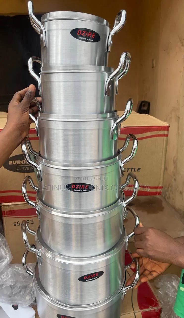 7 Set of Dzire Aluminum Pot (Very Thick)