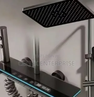 High Quality Piano Black Shower