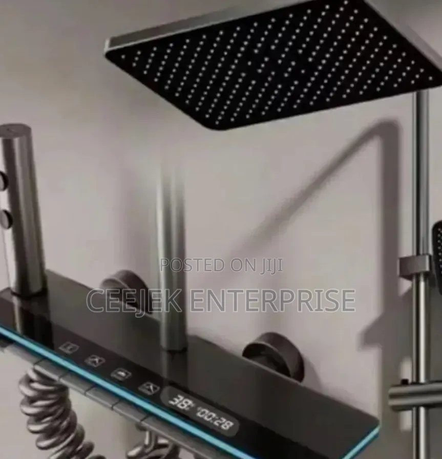 High Quality Piano Black Shower