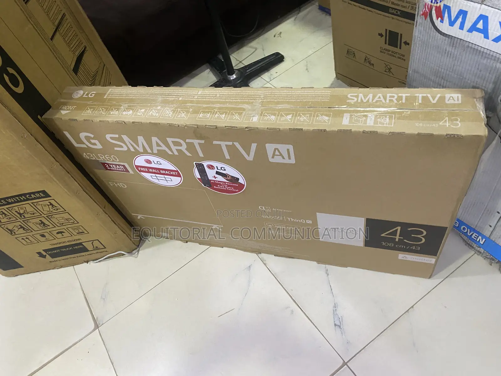 LG 43LR60 43 Inch Smart AI FHD Television for Home Media Rooms