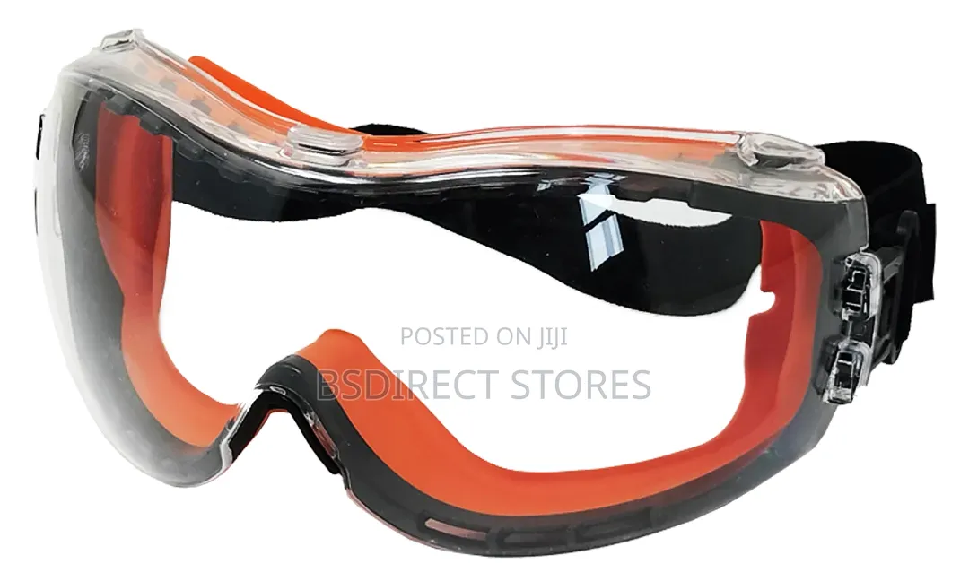 Premium Clear Safety Goggles Wide Vision Liquid Splash & Dust Protect