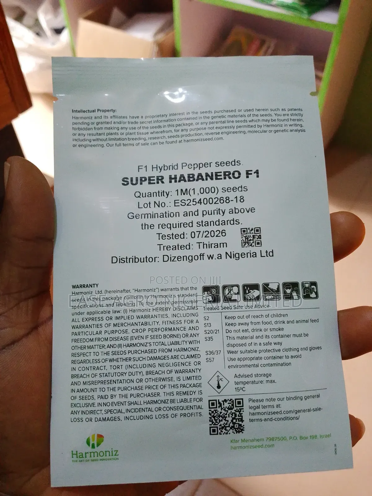 Super Habanero F1 1000 Seeds