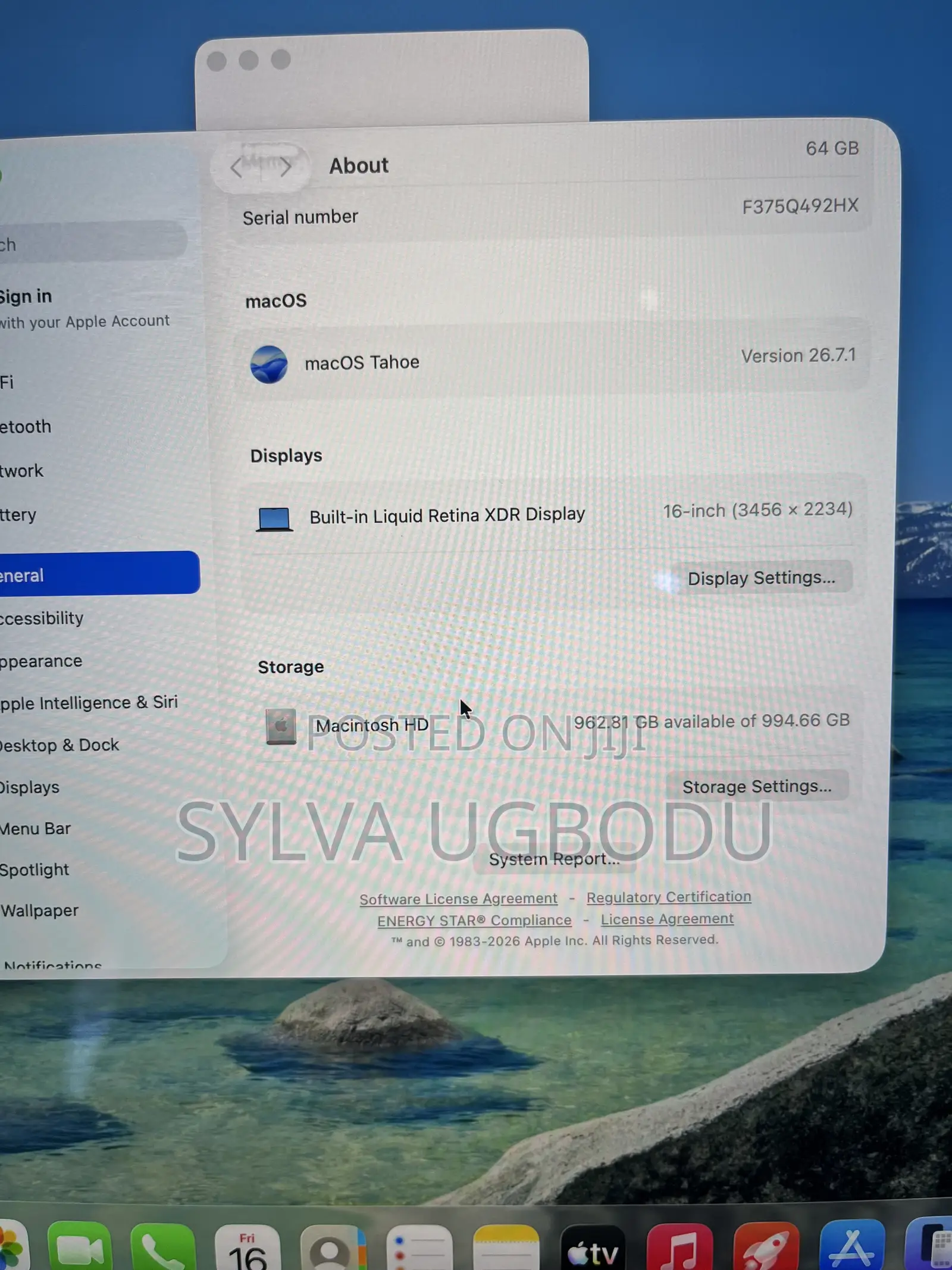 Laptop Apple MacBook Pro 2024 M4 Max 64GB Apple M4 Max SSD 1T