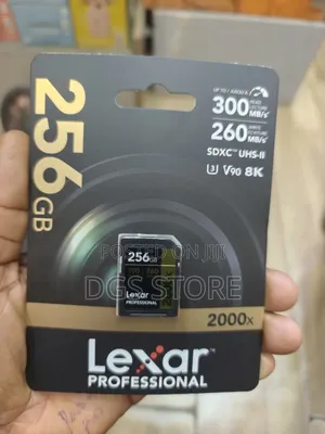 Lexar 2000x 256gb SD 300mbs V3 V90 8k Memory Card