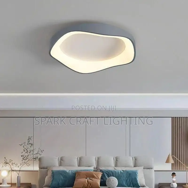 Nordic Bedroom Lamp Contracted Modern Art Personality LED Display