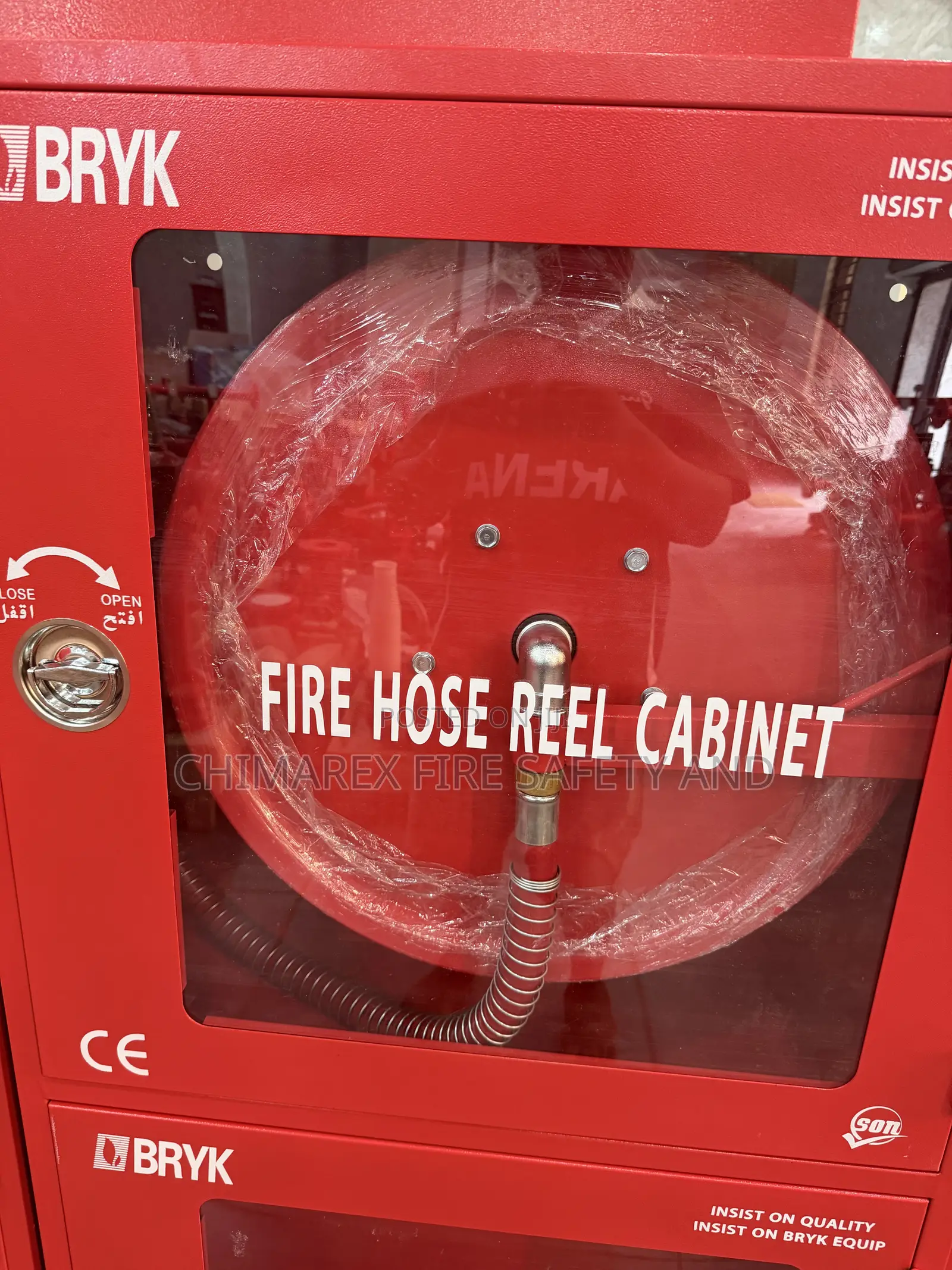 Double Hosereel Cabinet With Glass