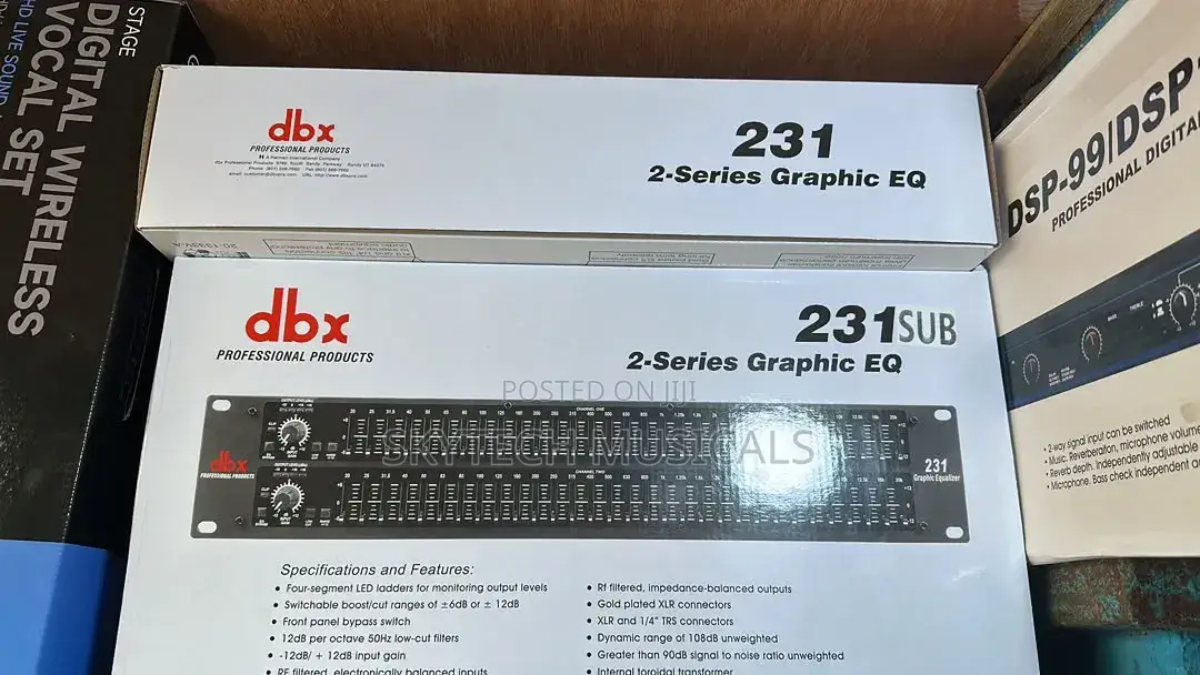DBX Double Equalizer With Sub Out