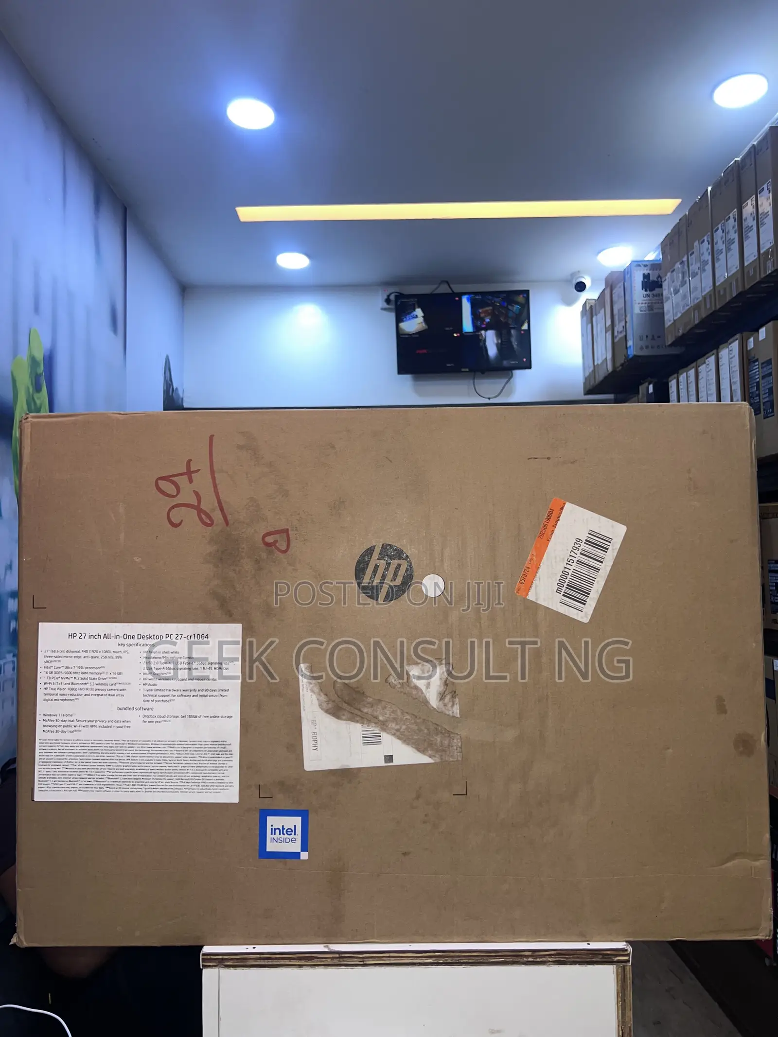 New Desktop Computer HP AiO 27 16GB Intel Core Ultra 7 SSD 1T