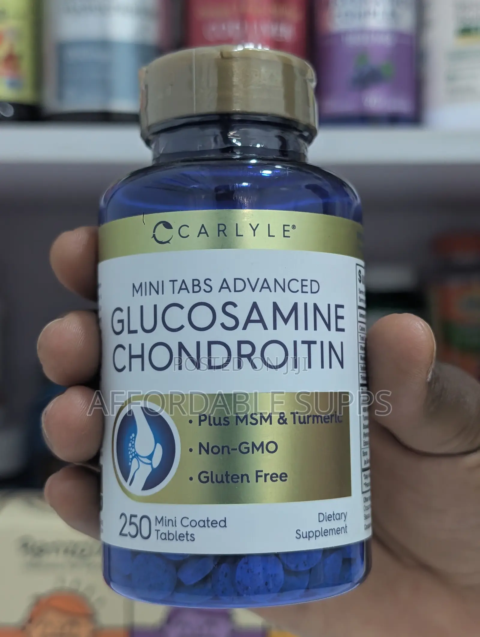 Carlyle Glucosamine Chondroitin MSM – 250 Mini Tablets