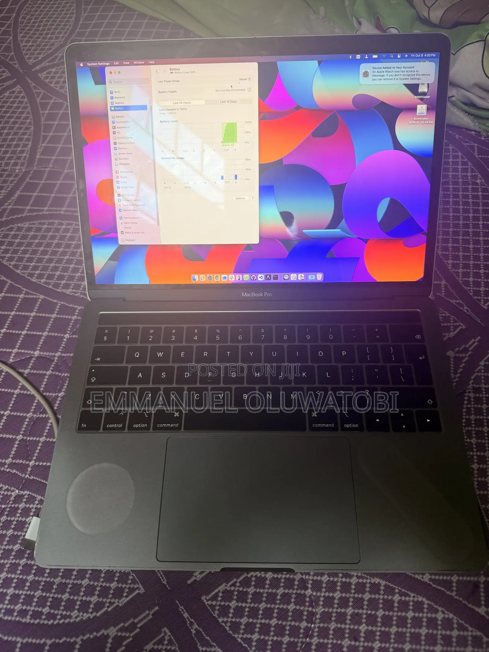 Laptop Apple MacBook Pro 2019 16GB Intel Core i7 SSD 1T
