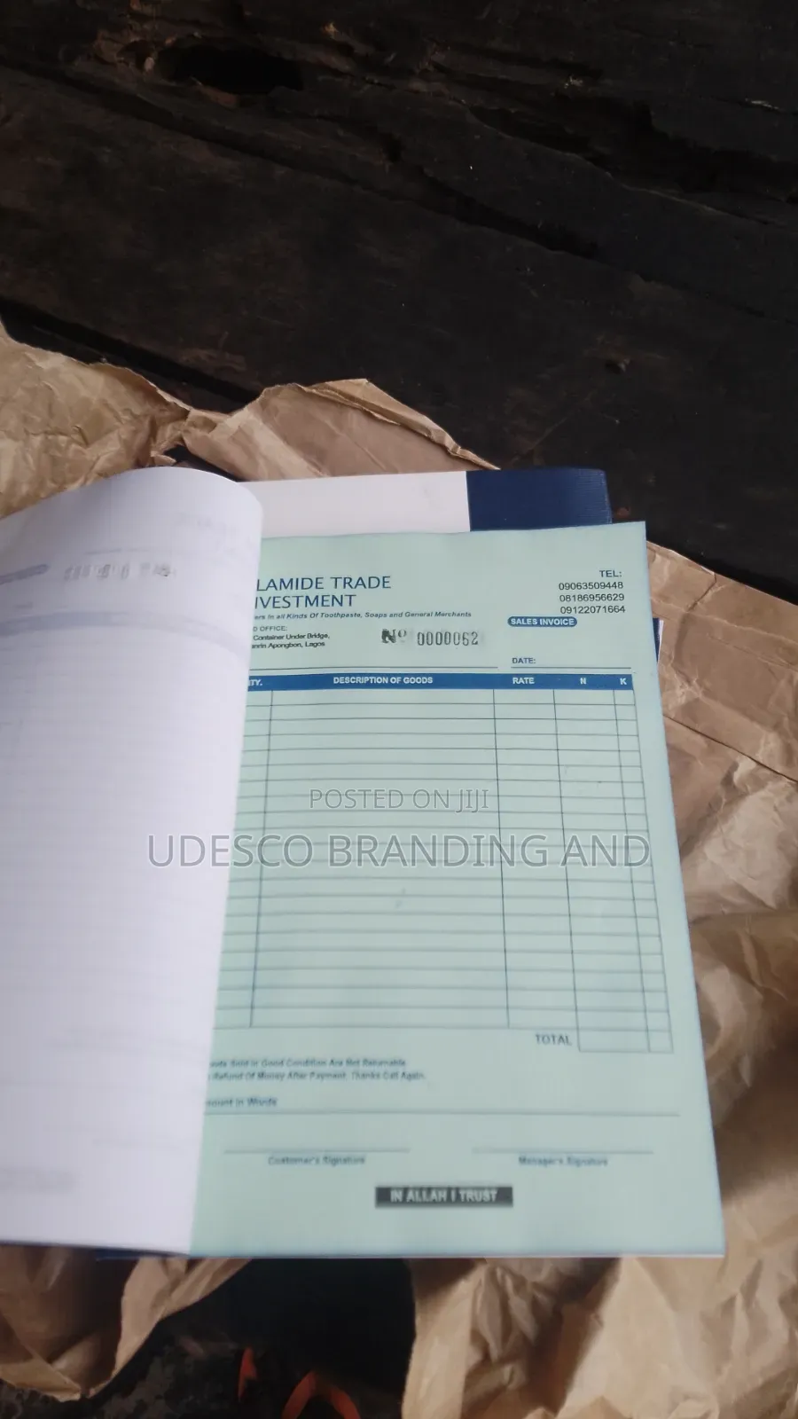 Receipts Booklets