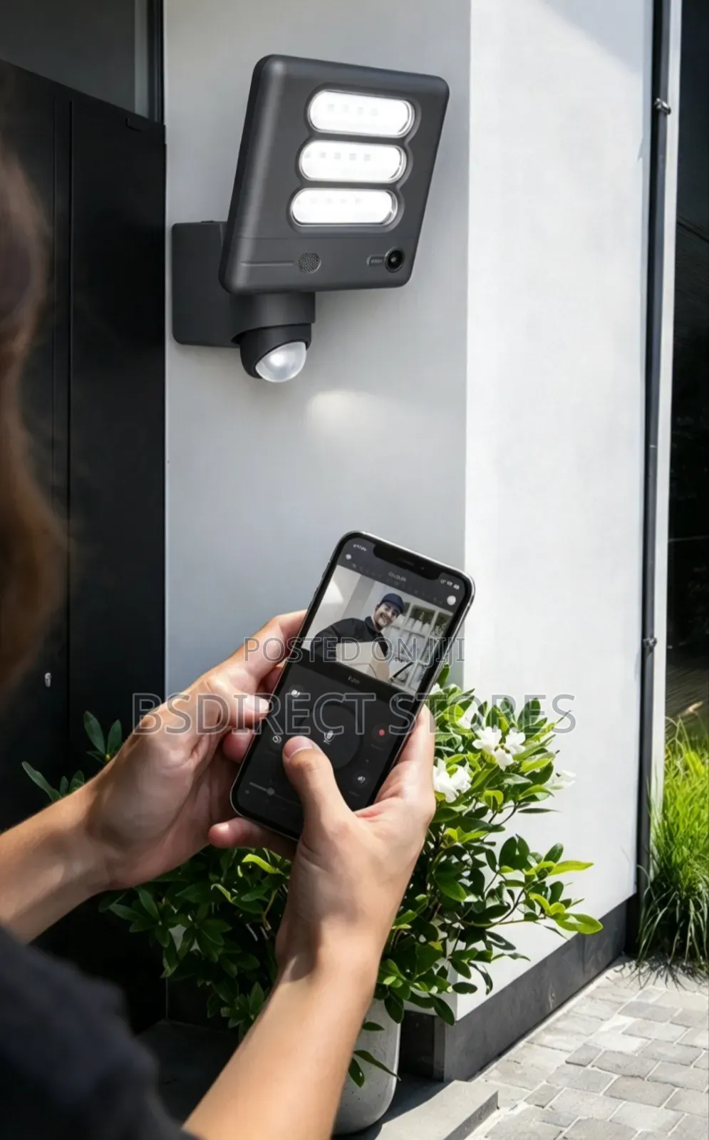 Lutec ESA 25W LED IP54 Floodlight With Wi-Fi HD Audio Camera