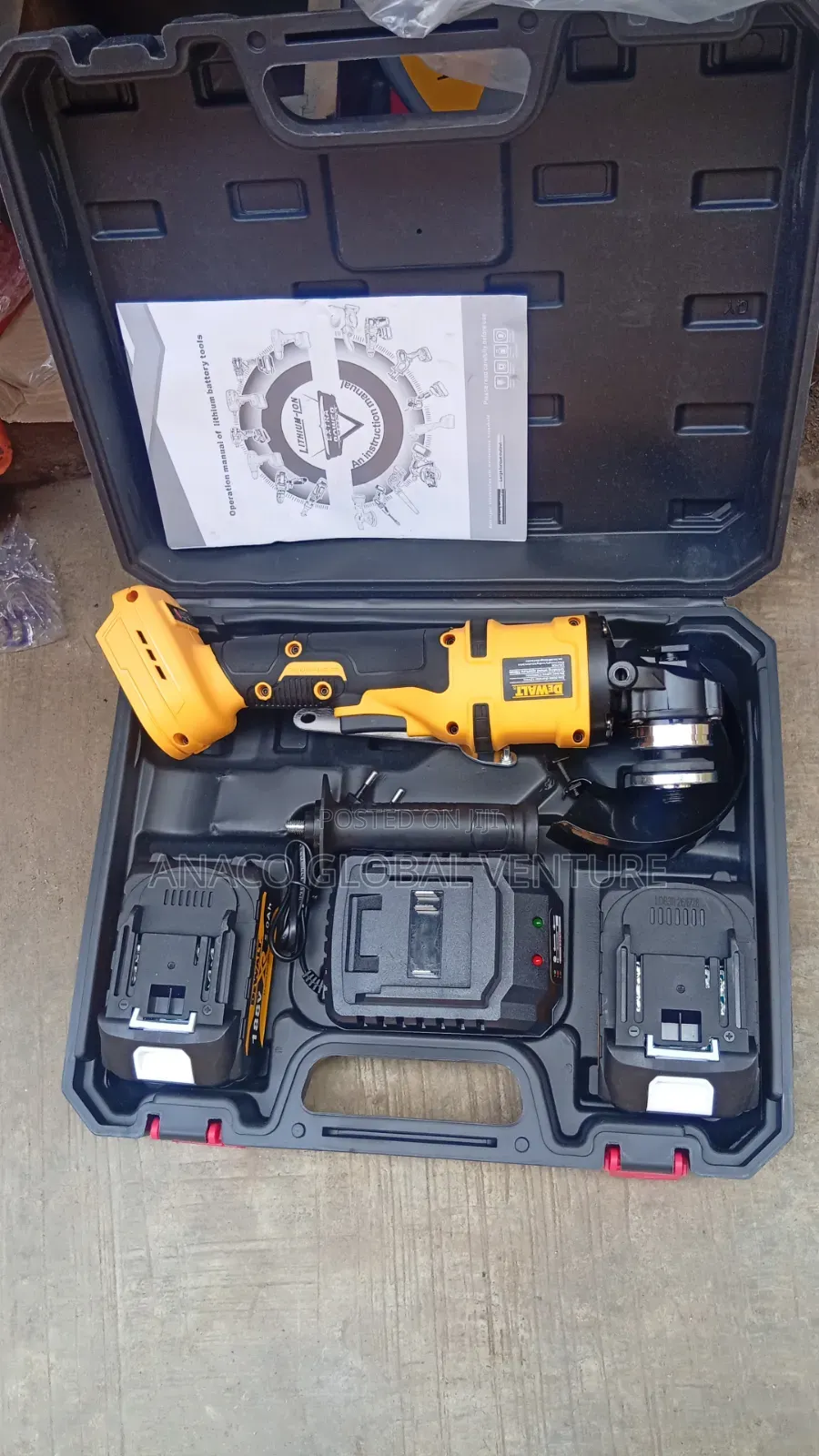 DEWALT Cordless Angle Grinder Machine Kit.
I