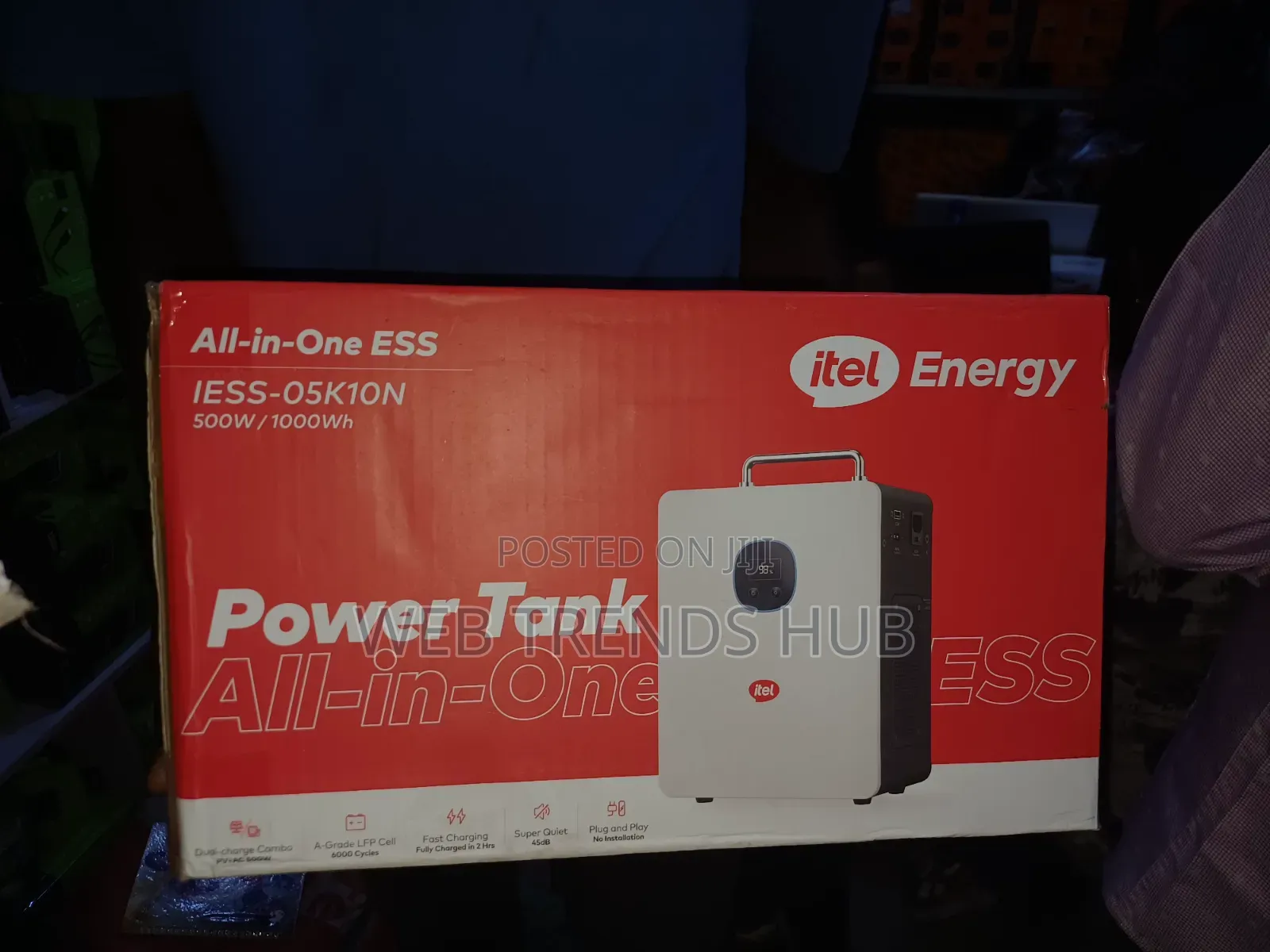 Itel Power Tank ESS 1000Wh / 500W Solar Generator (IESS-05K10N)