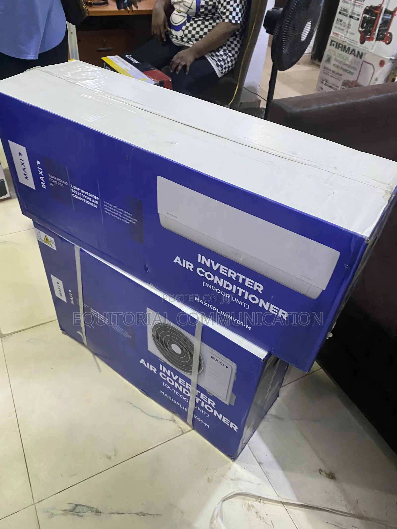 MAXI MAXISPL15NV01-M 1.5HP Inverter AC for Home Cooling