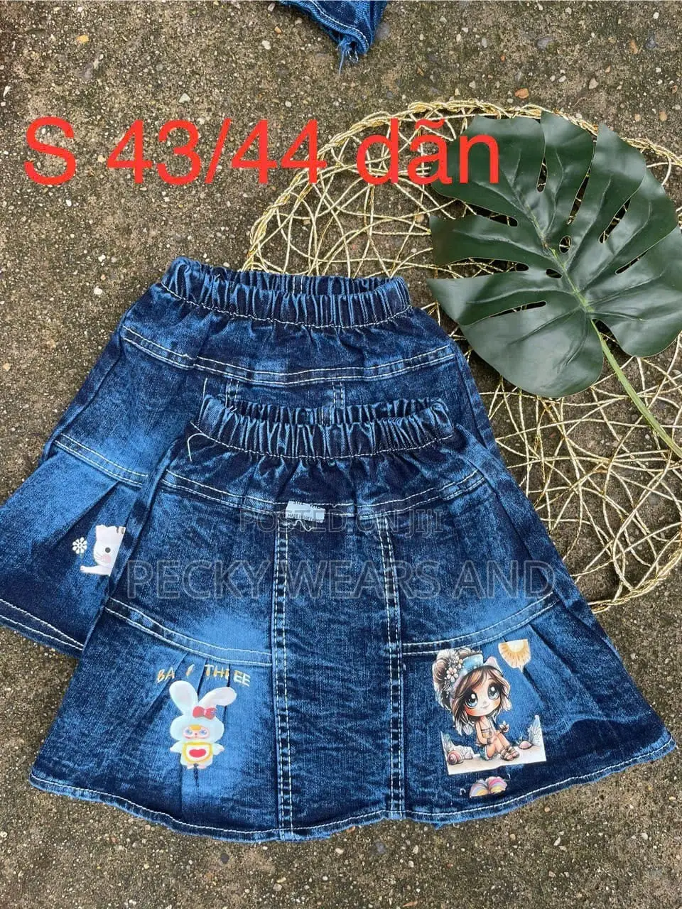 Kids Denim Skirt & Bum Shorts