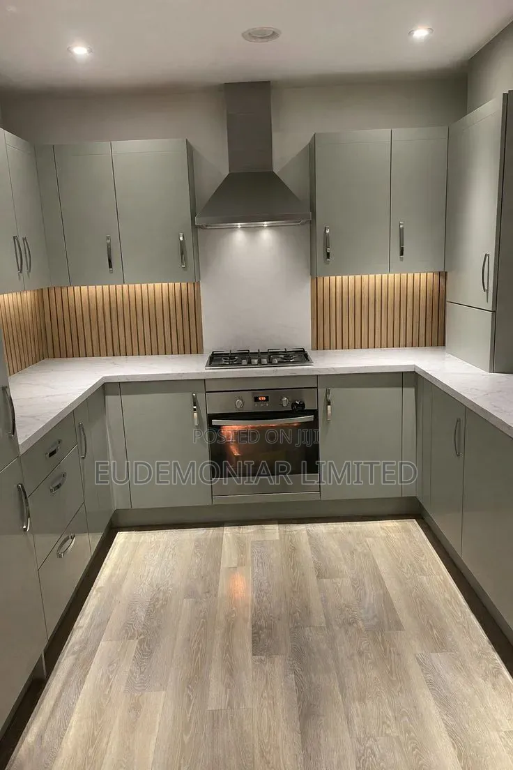 Contemporary Kitchen Space Wall Cladding