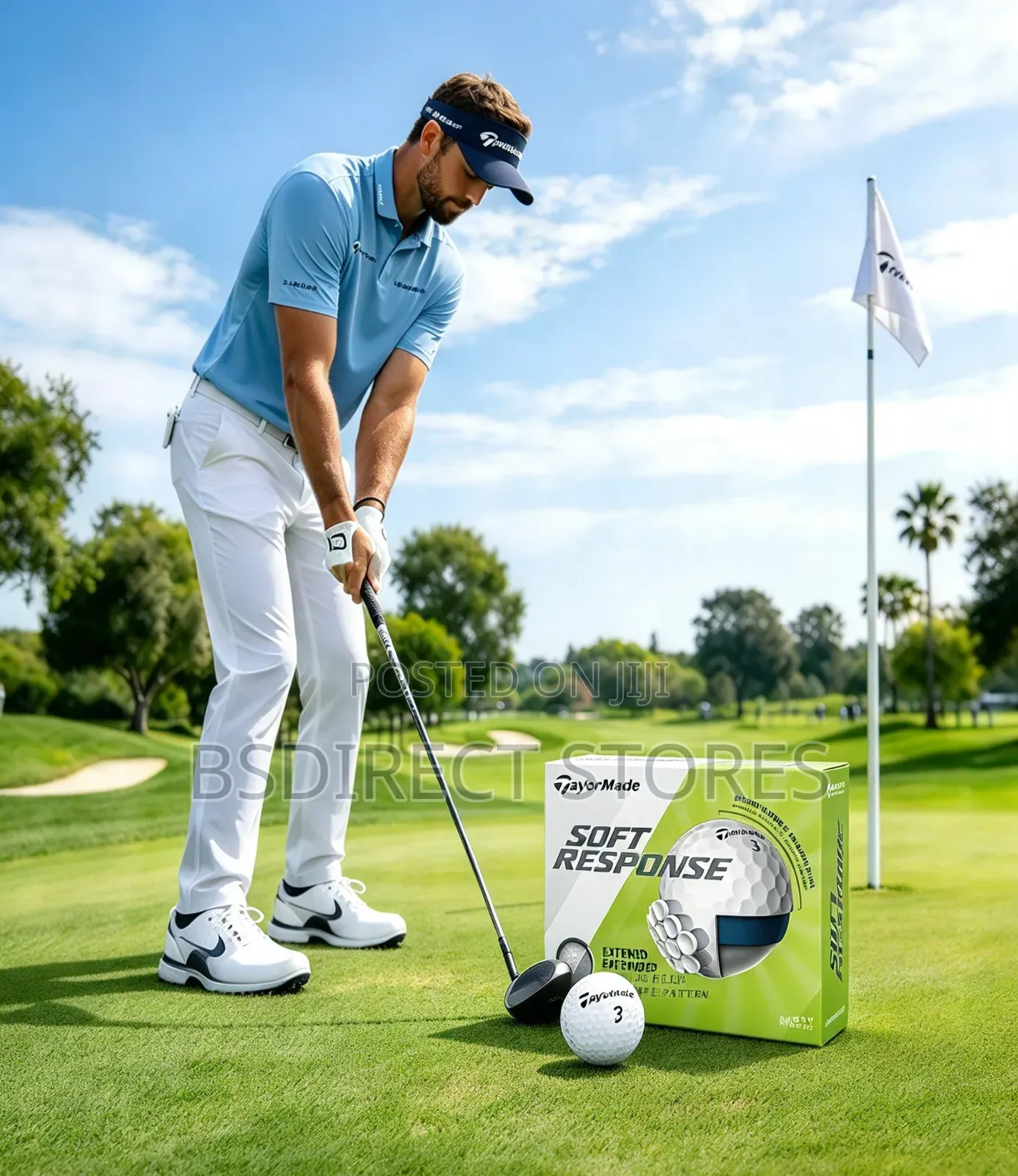 Taylormade Soft Response Golf Balls Extended Flight U- Shaped Dimple