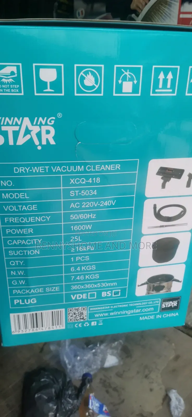 25l Dry-Wet Wining Star Vacuum Cleaner