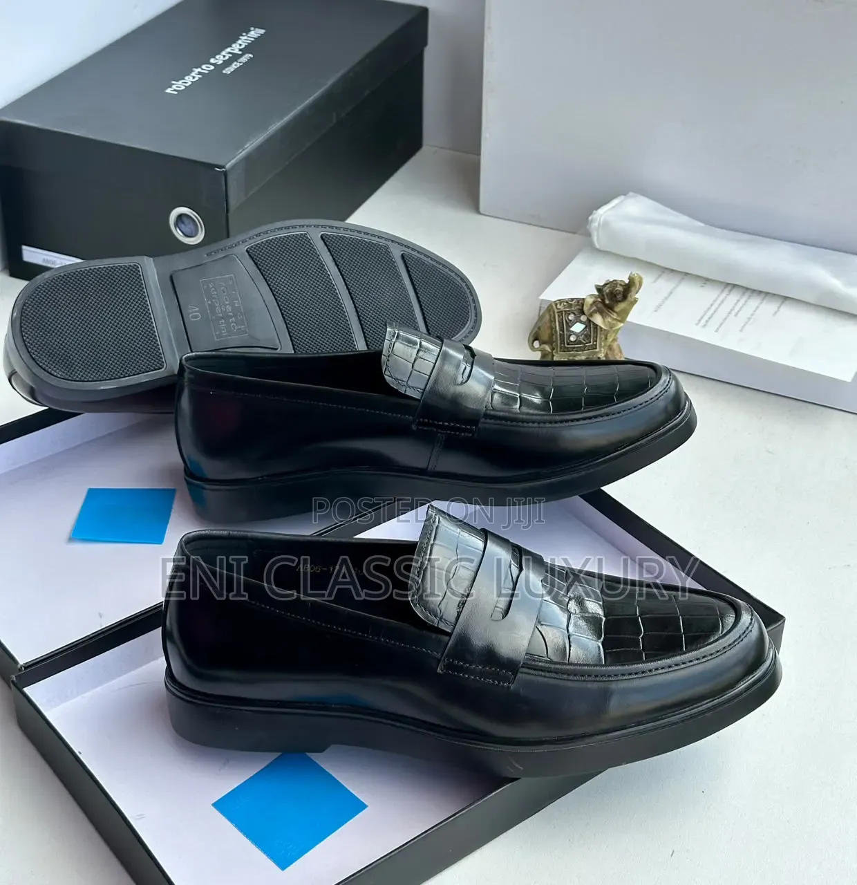 Robert Serpentini Luxury Men's Shoes Good Quality Well Branded Package