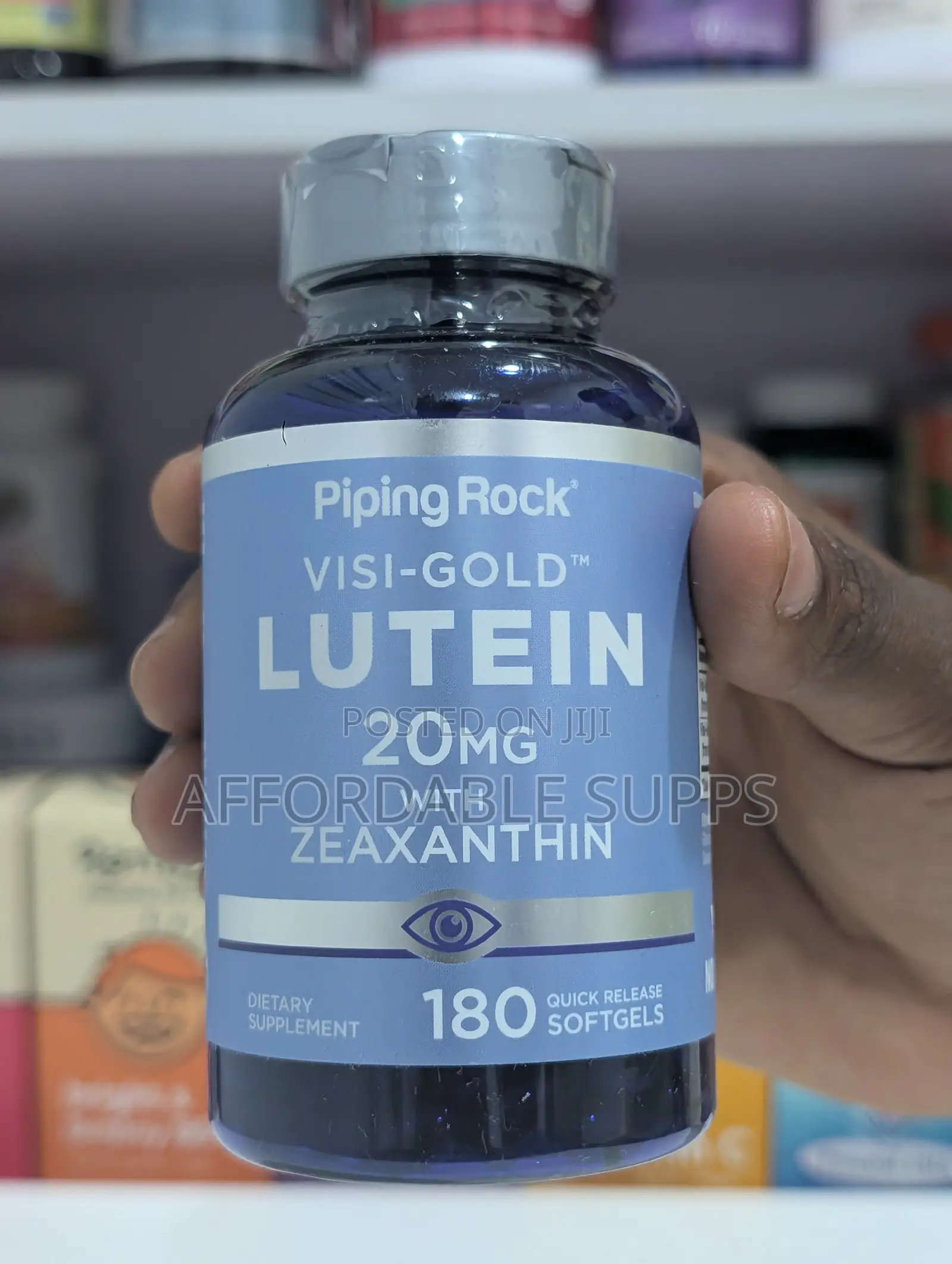 Piping Rock Lutein 20mg + Zeaxanthin 1mg Softgels