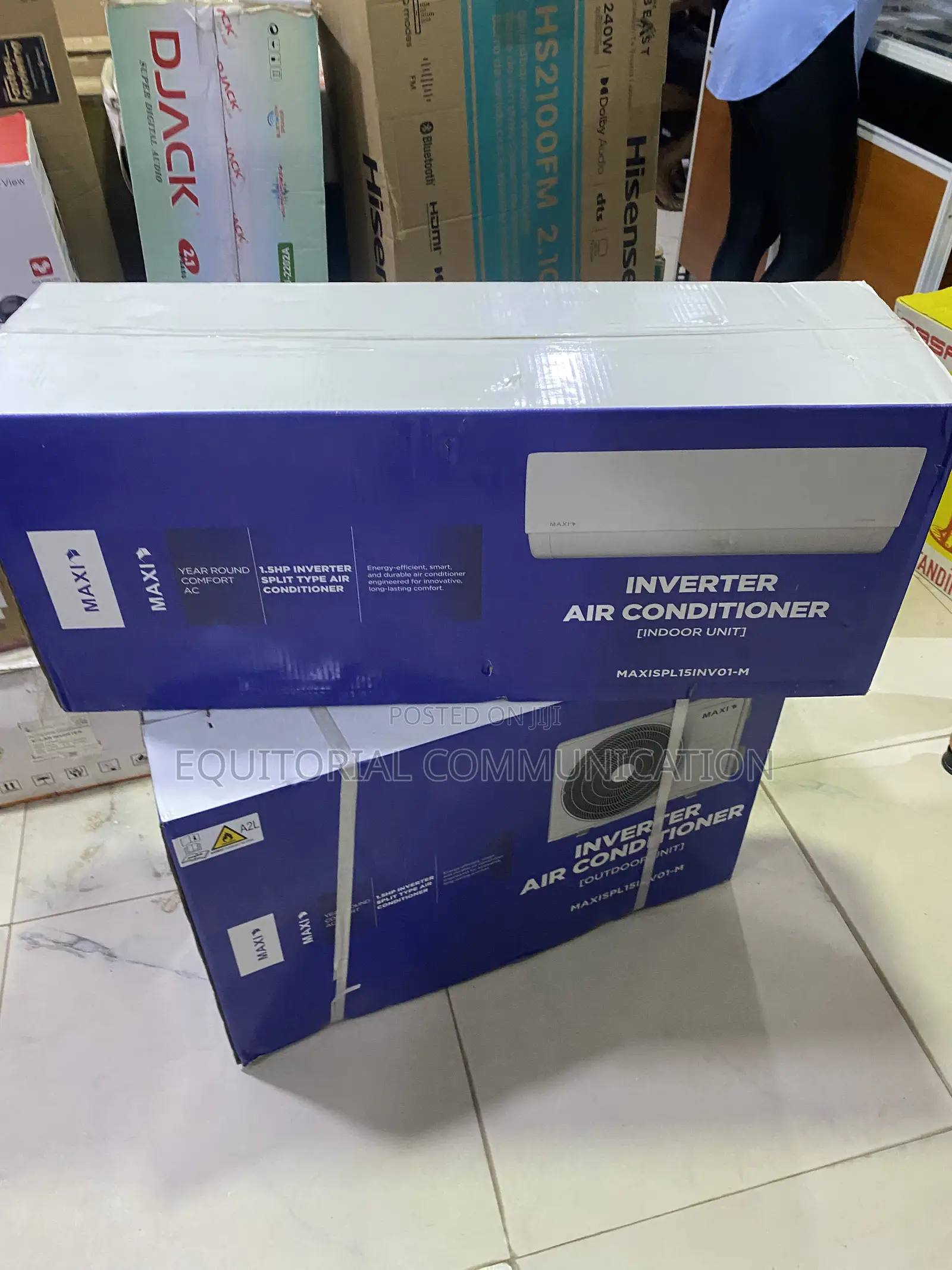 MAXI MAXISPL15NV01-M Inverter AC With Auto Restart and Air Filter