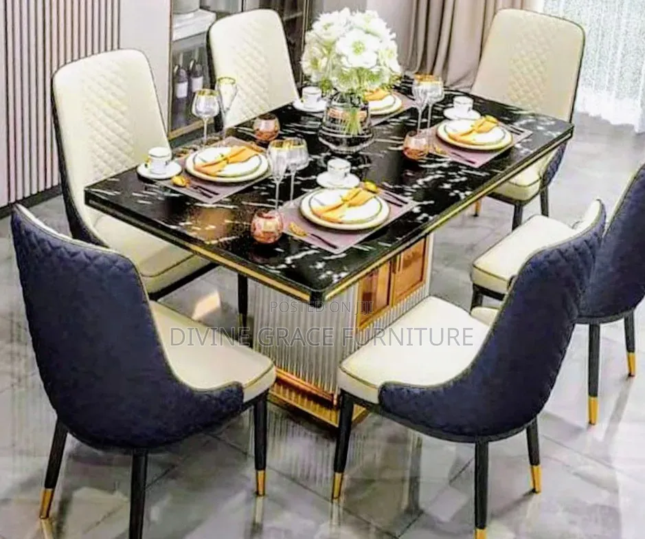 Affordable and Beautiful Marble Top Dining Set