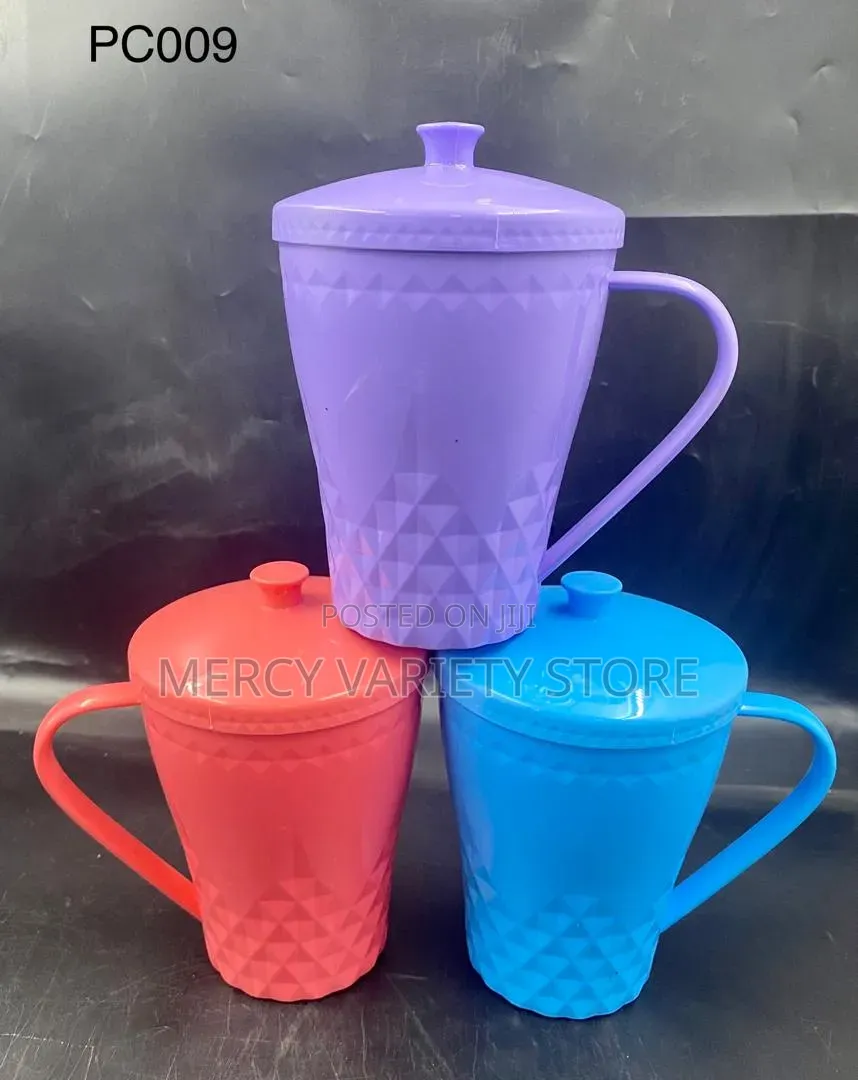 Quality Handle Cup With Cover - 3pcs