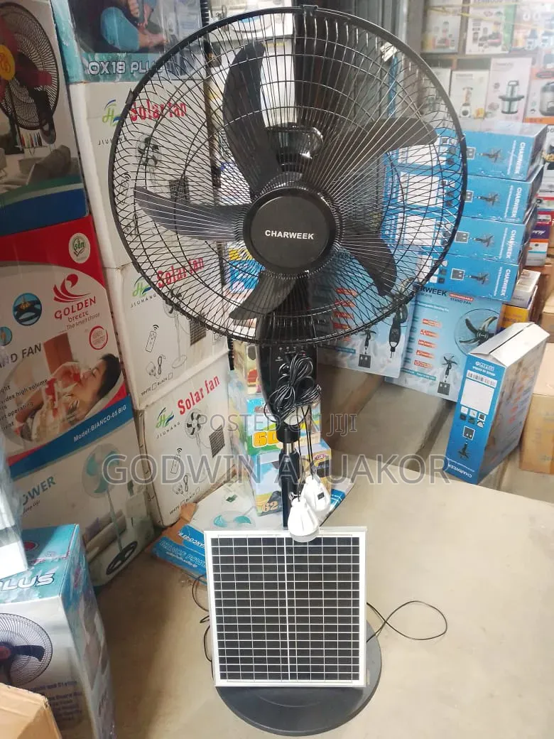 18 Inches Rechargeable Solar Fan