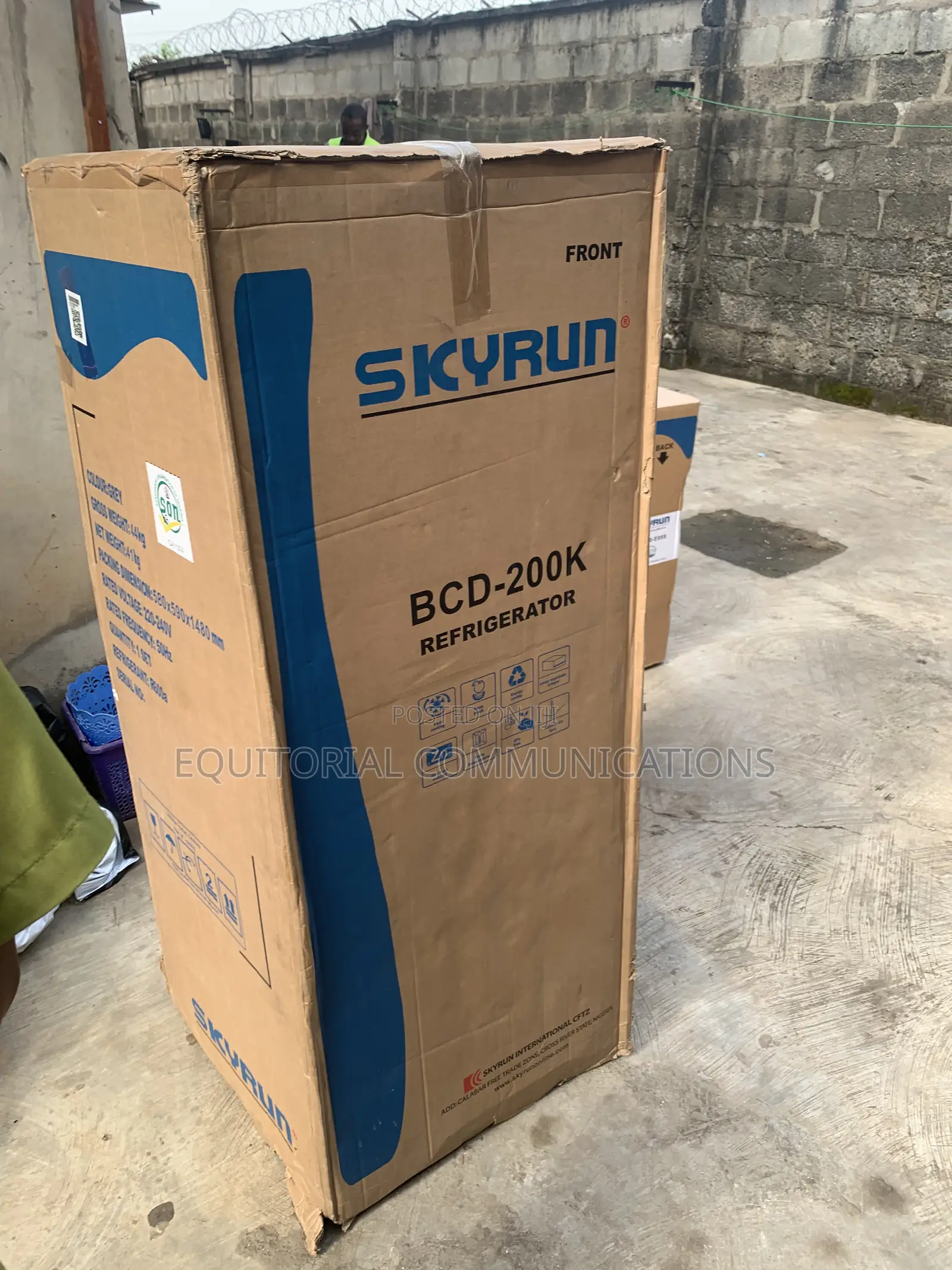SKYRUN BCD-200K 200L Fridge With Double Door Design