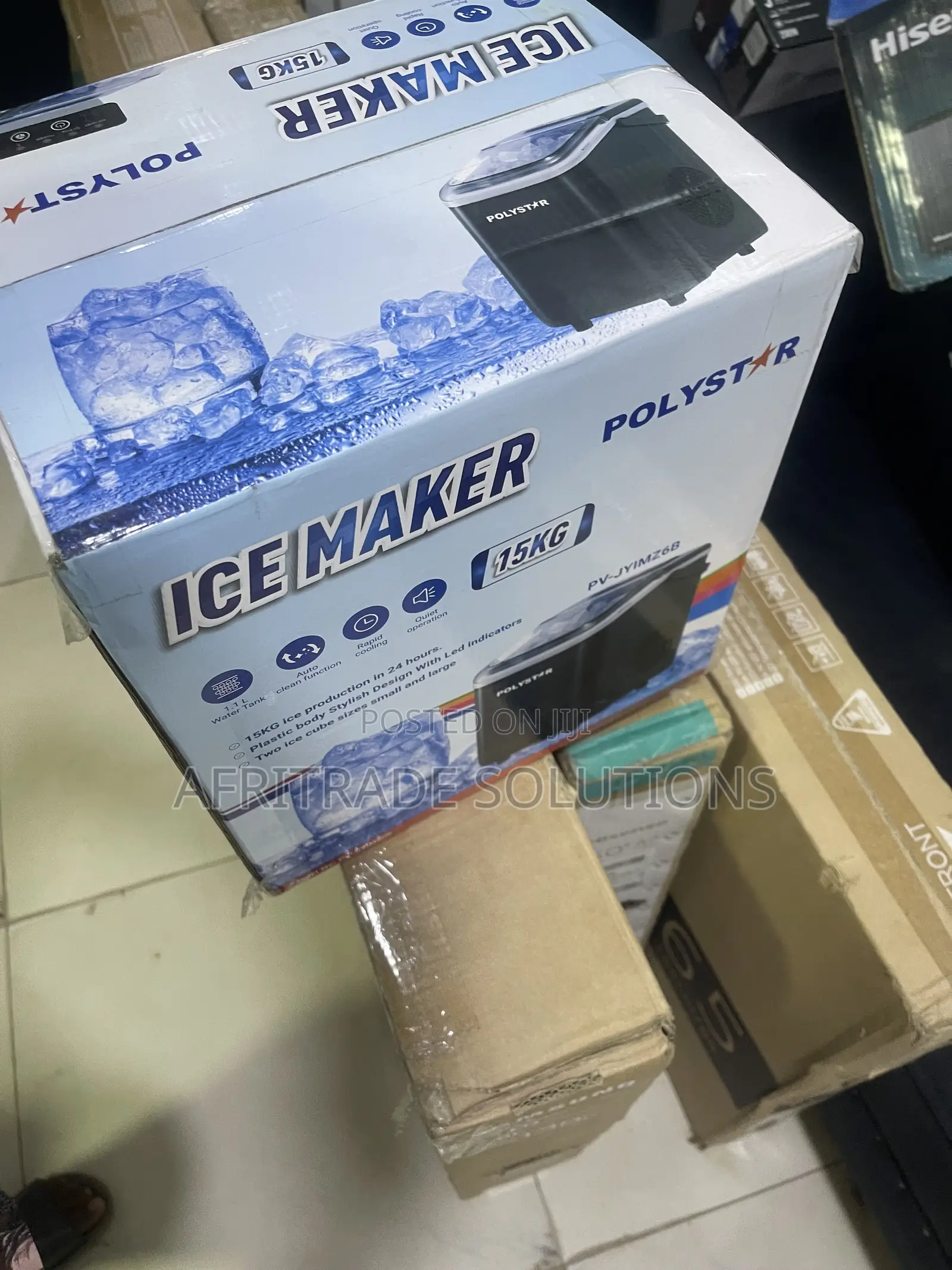 Polystar 15KG Ice Maker for Home Refreshment PV-JY1MZ6B