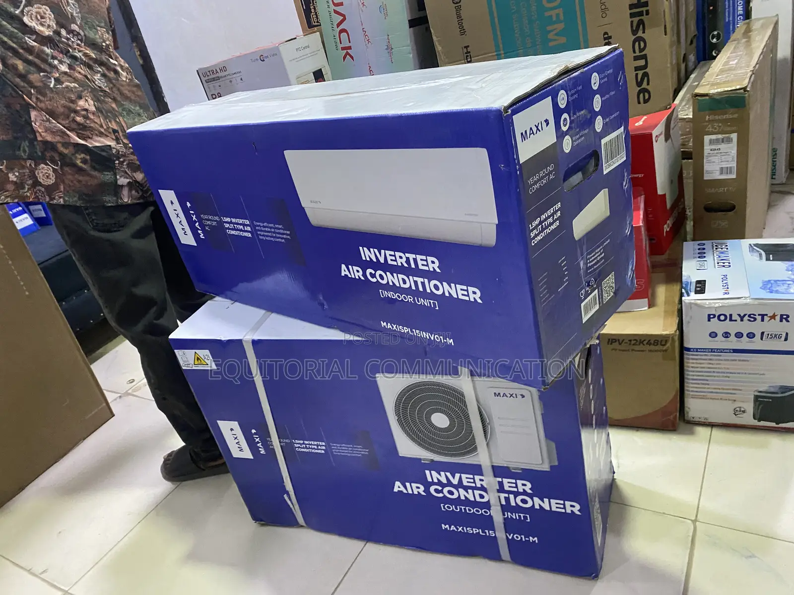 MAXI MAXISPL15NV01-M 1.5HP AC With Inverter and Turbo Cooling