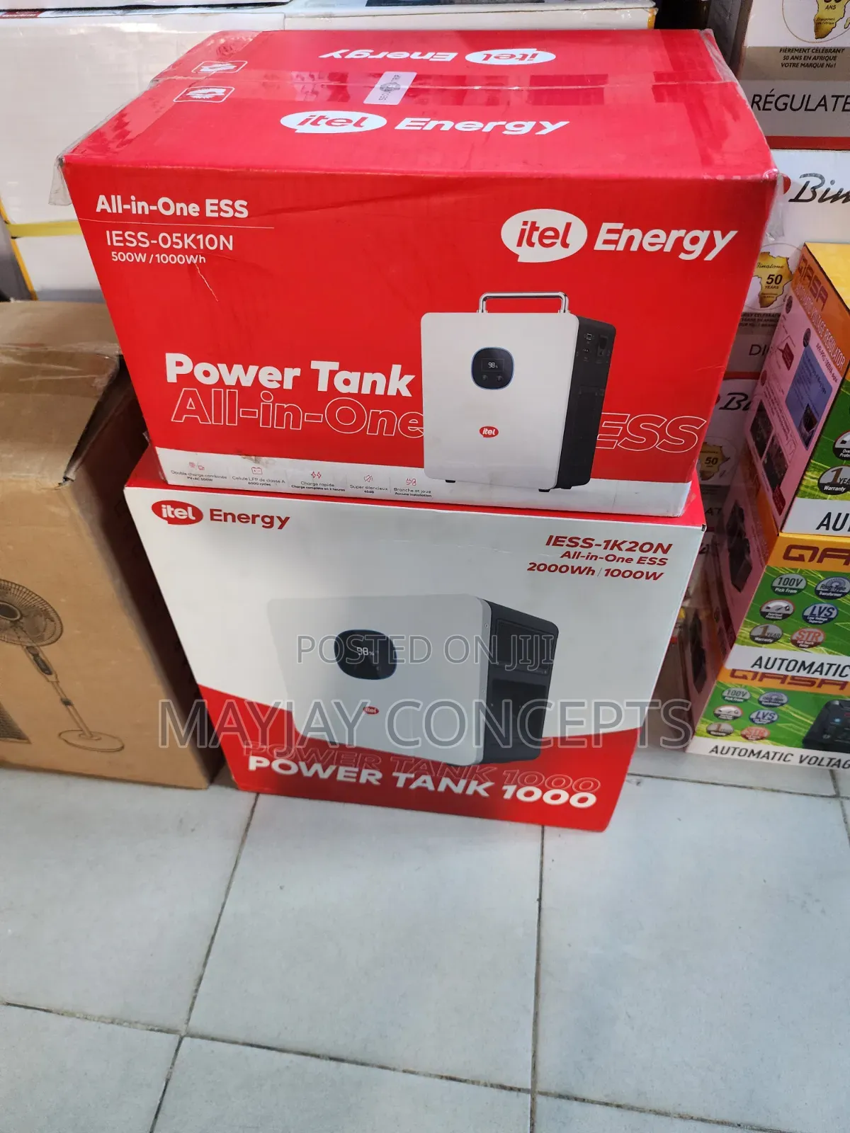 Itel PowerTank 1000 All-in-One Solar Energy Storage System 1000w/2000w