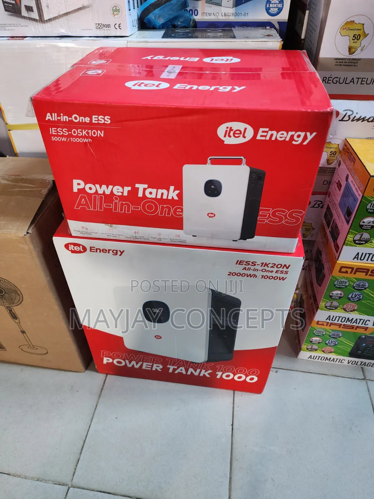 Itel PowerTank 1000 All-in-One Solar Energy Storage System 1000w/2000w