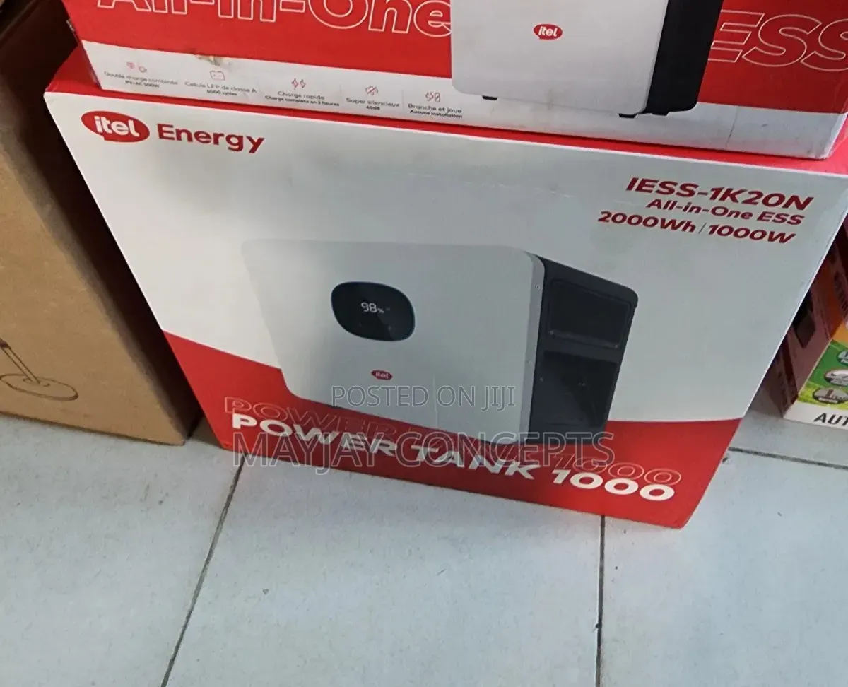 Itel PowerTank 1000 All-in-One Solar Energy Storage System 1000w/2000w