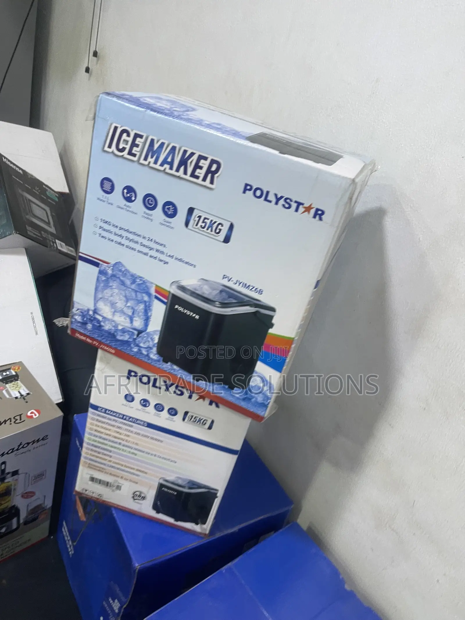 Polystar 15KG Ice Maker for Home Bar Essentials PV-JY1MZ6B