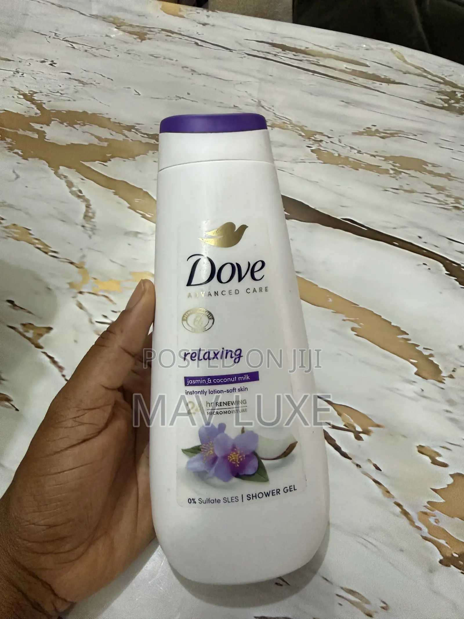 Dove Advanced Care Relaxing 24h Jasmine & Coconut Milk Shower Gel