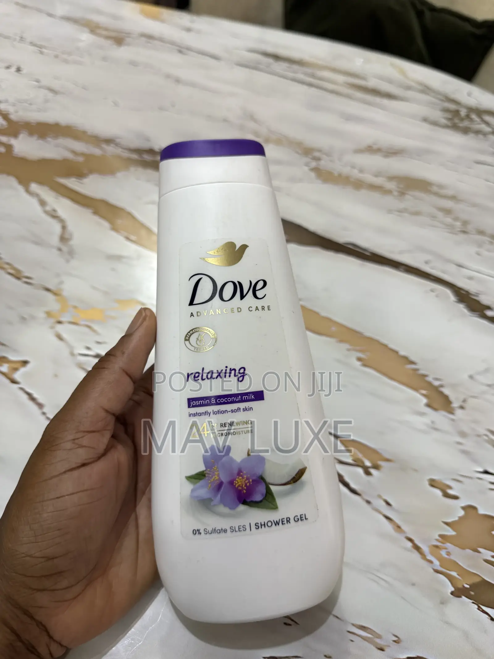 Dove Advanced Care Relaxing 24h Jasmine & Coconut Milk Shower Gel