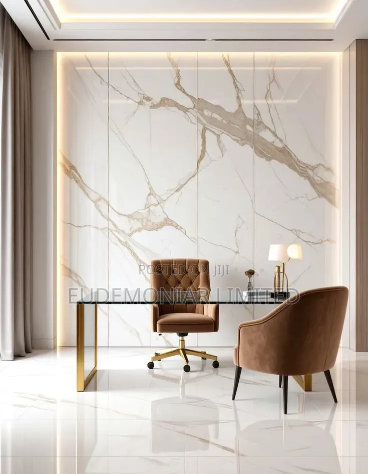 Marble Wall Installation Works for Office