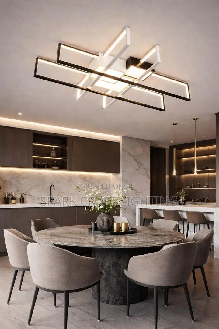 Luxury Geometric Pendant Drop Light Chandelier