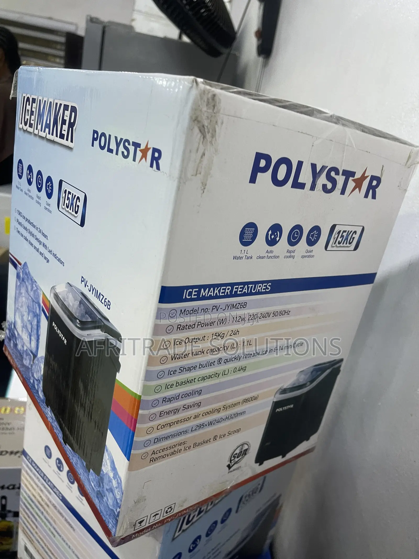 Polystar Cool Comfort 15KG Ice Maker PV-JY1MZ6B