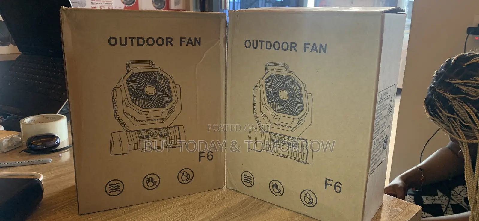 Outdoor Durable Rechargeable Fan