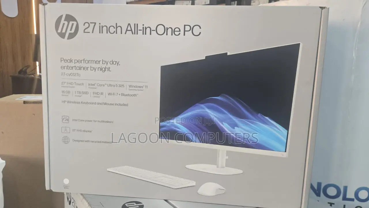 New Desktop Computer HP AiO 27 16GB Intel Core Ultra 5 SSD 1T