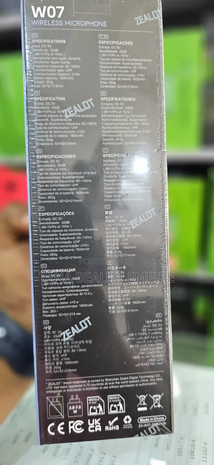 Zealot Wireless Microphone Sem Fio