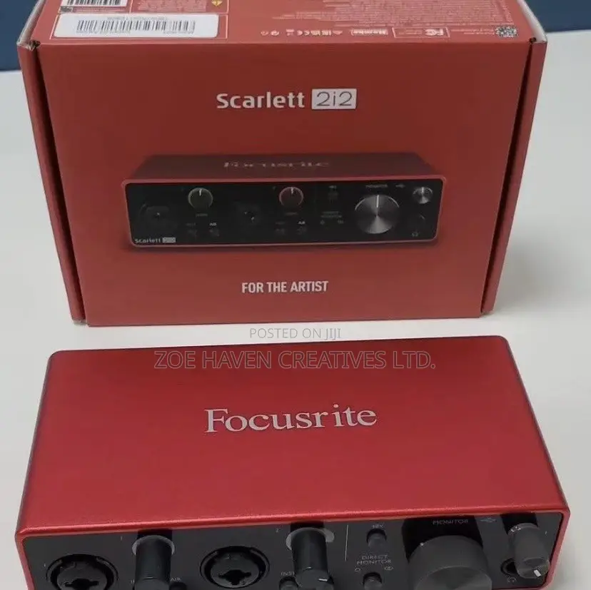 Focuscrite Scarlett 2i2 Solo Audio Interface Sound Card
