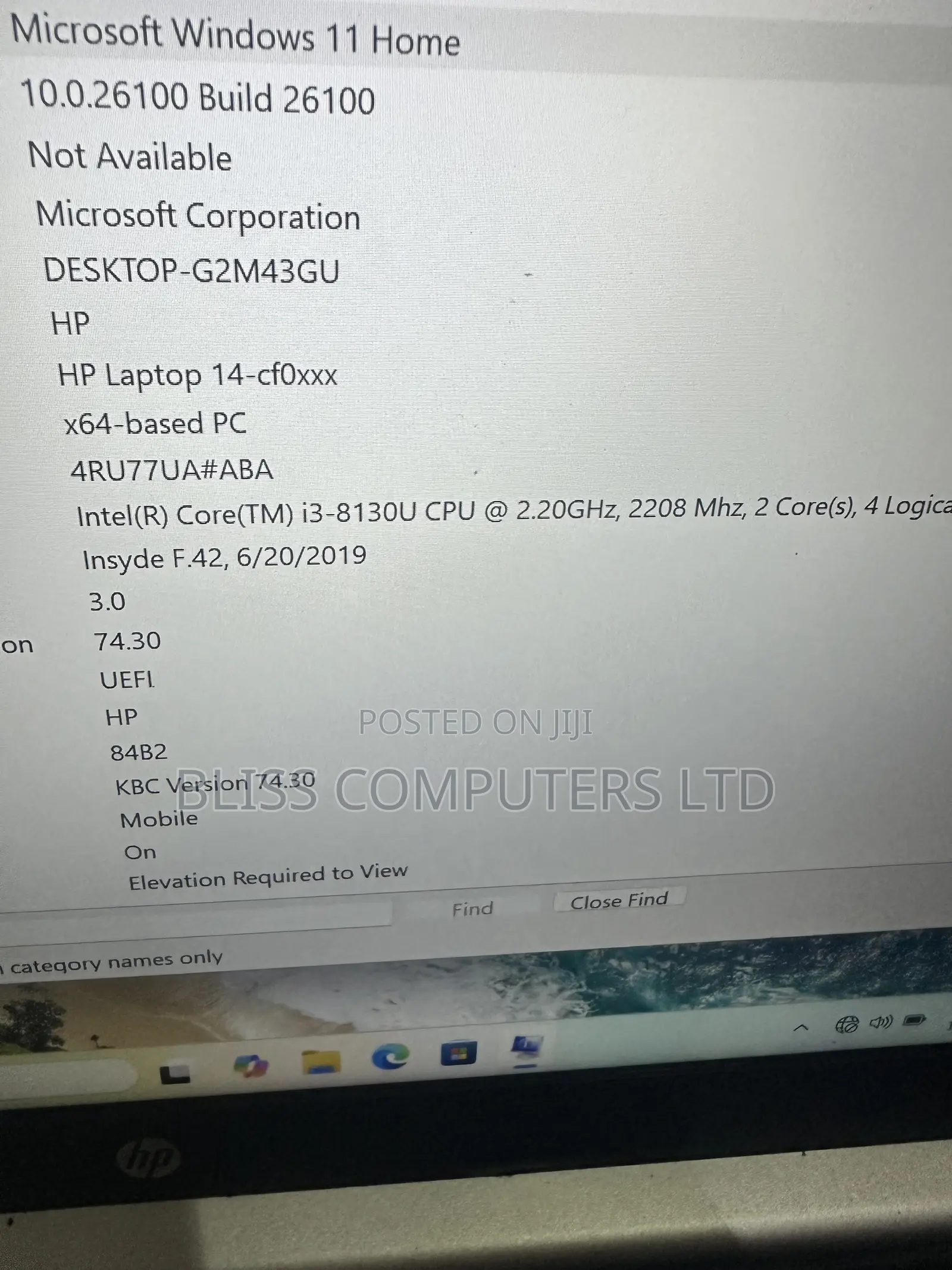 Laptop HP 14-dq1025cl 8GB Intel Core i3 HDD 1T