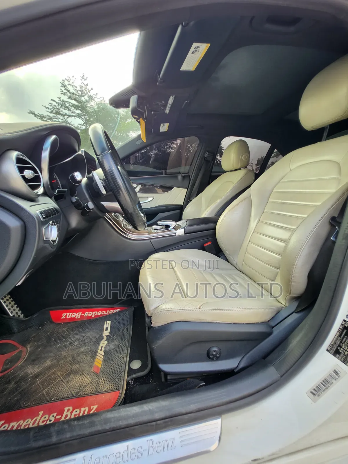 Mercedes-Benz C400 4Matic AWD Sedan (3.0L V6 7A) 2015 White