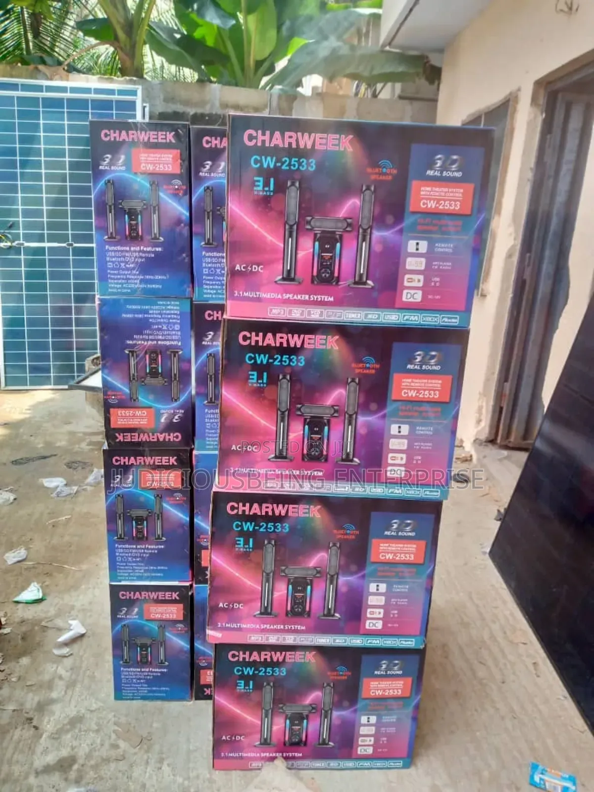 CHARWEEK Tower Speaker System With Subwoofer CW-2533