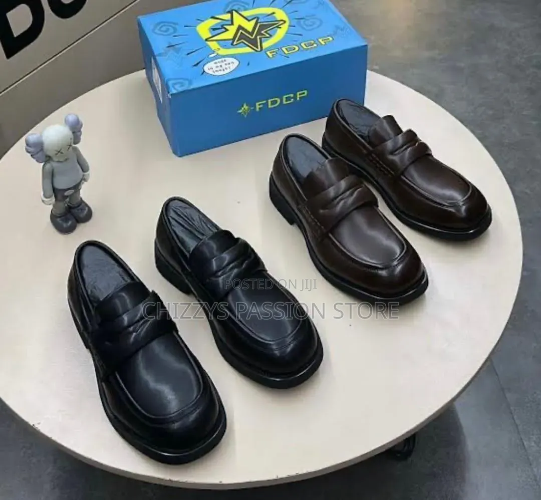FDCP Chunky Leather Penny Loafers