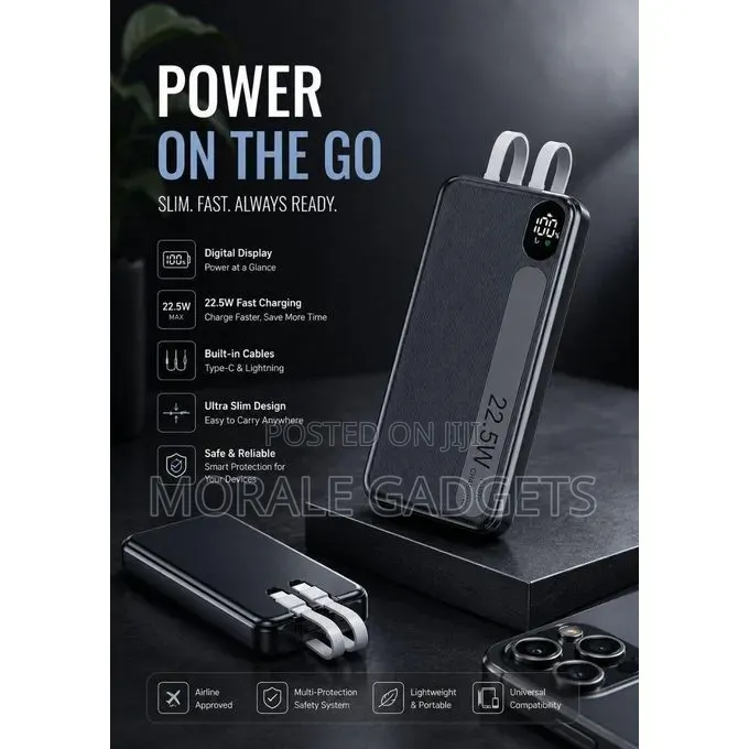 20000mAh 22.5W Fast Charging Powerbank